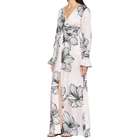 Alexia Admor Blush Floral Maxi Dress Small - Picture 1 of 7